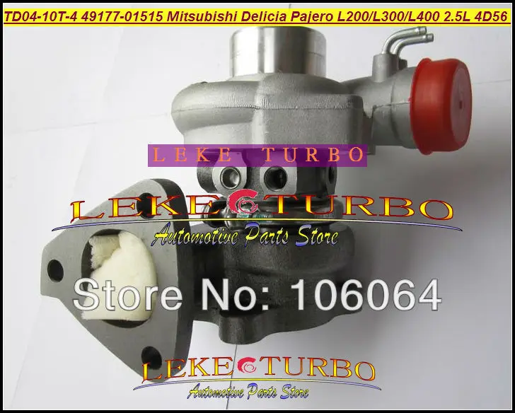 Турбокомпрессор Turbo TD04 49177 01515 01503 для Mitsubishi L300 4WD Delicia Pajero Shogun L200 L400 2.5L D 4D56 с водяным