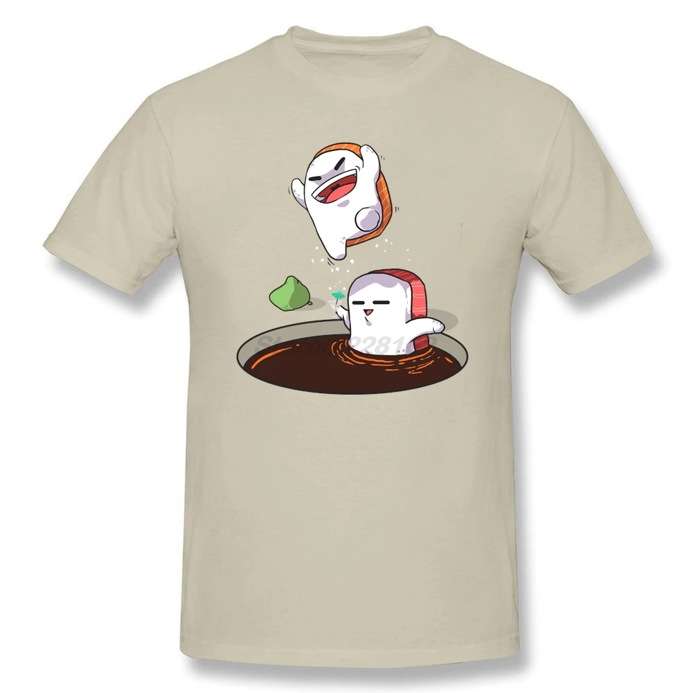 Роскошные футболки мужские черные Camisetas Art Sushi Cannonball Harajuku размера плюс футболка