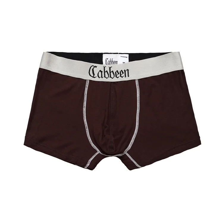cabbeen Men's 2014 summer comfortable modal boxer underwear in plain color european and american fit | Мужская одежда