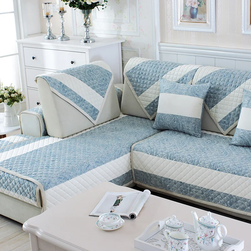 1 шт.. коричневый диван-чехол с растительным принтом мягкий современный