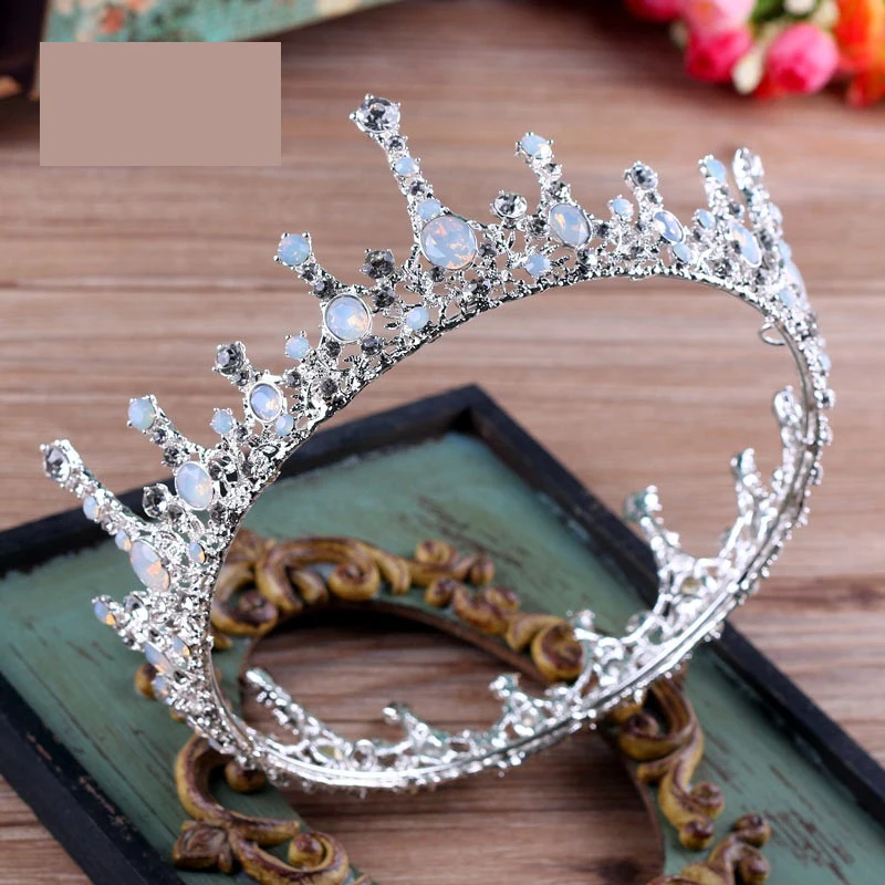 Свадебные аксессуары для волос ювелирные изделия барокко большой полный Круглый