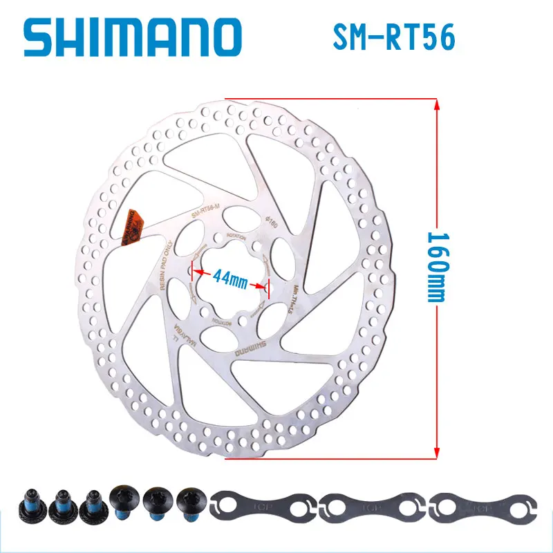 1 шт. Shimano Alivio Deore SM RT56 велосипед MTB 6 болт дисковый тормоз ротора 160 мм 180 Аксессуары