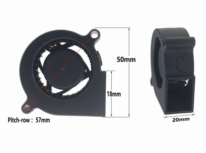 2 шт. вентилятор для процессора Gdstime 50 х20 мм 12 в пост. Тока 5020 с|cooler cooling fan|cooler fancooler