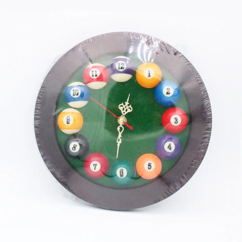 Promotion Snooker Billiard Pool Ball round Clock Products | Спорт и развлечения