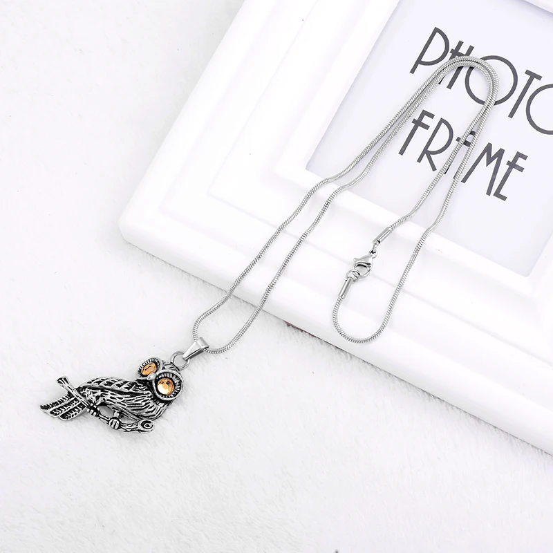 Ijd9757 кулон кремационной урны ожерелье тень черное животное урна памятный сувенир