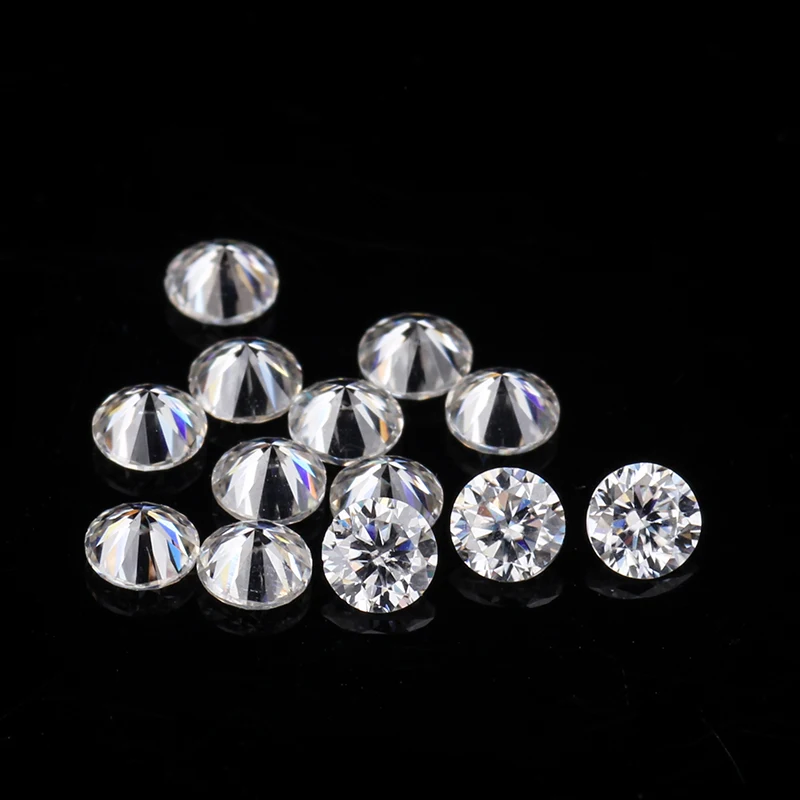 

EF Color White 20pcs Loose Moissanites Diamond Beads 2.2mm Round Brilliant Moissanites Stones