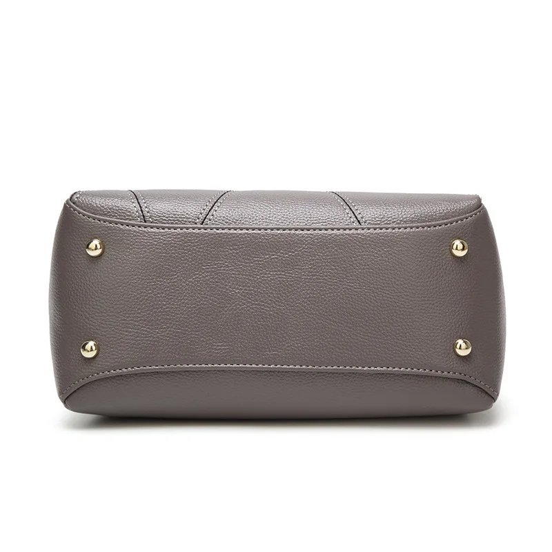 Женские сумки через плечо высококачественные дизайнерские кожаные с заклепками