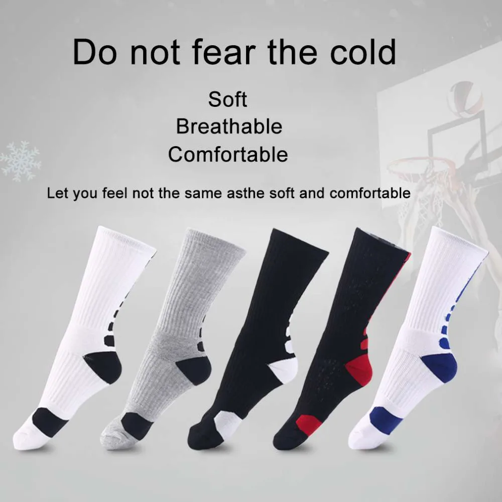 1 пара мужские профессиональные носки дышащие утолщенные спортивная одежда