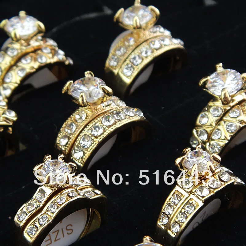 Новое поступление 10 шт высококлассные ювелирные изделия с фианитом 18 К золото P 2