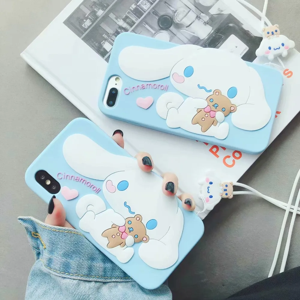 3D белоснежная собака чехол для телефона iPhone X Case роскошный Xs max XR милое