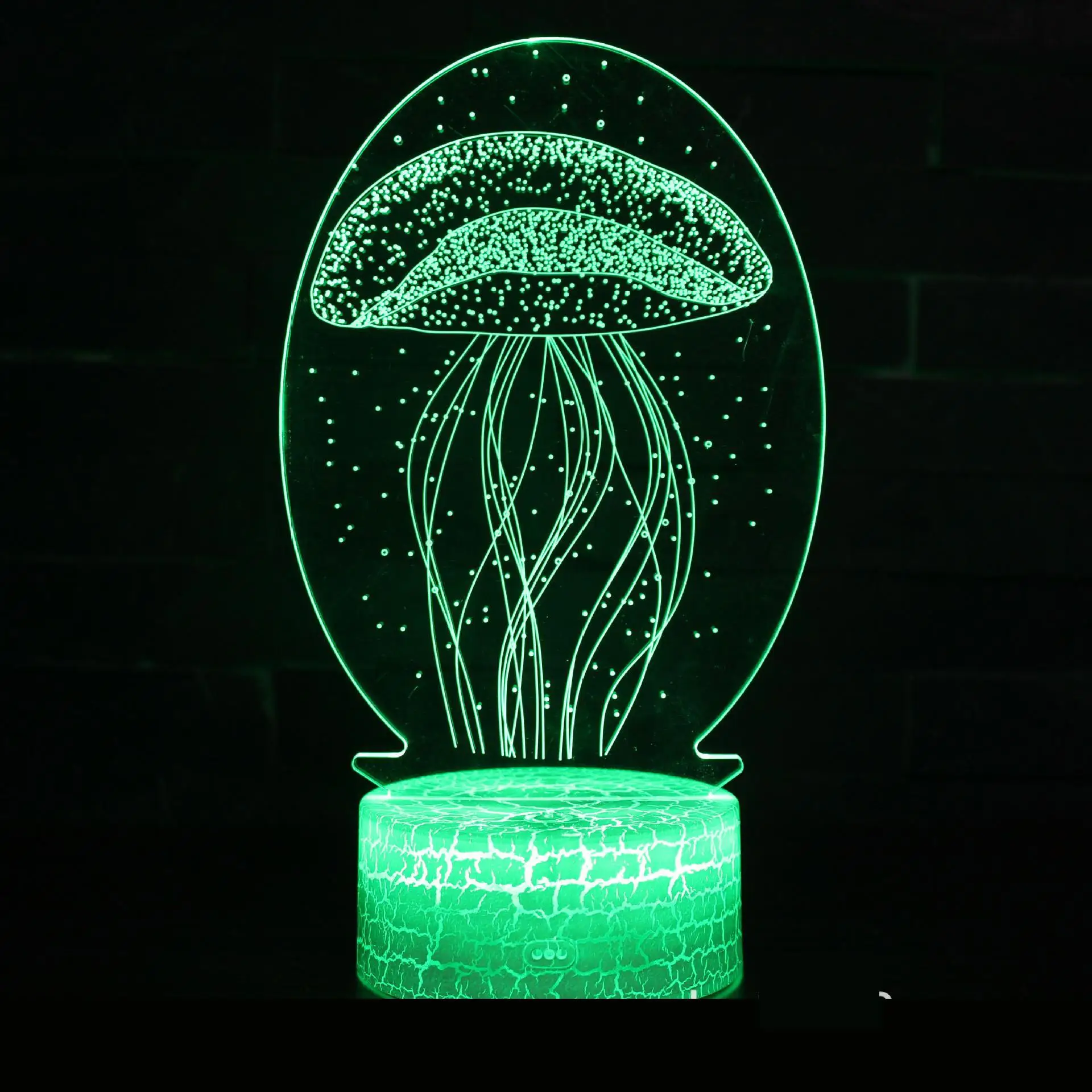 Jellyfish 3d лампа креативный сенсорный светодиодный визуальный подарок ночник Рождественские украшения подарок для ребенка светодиодный ночник