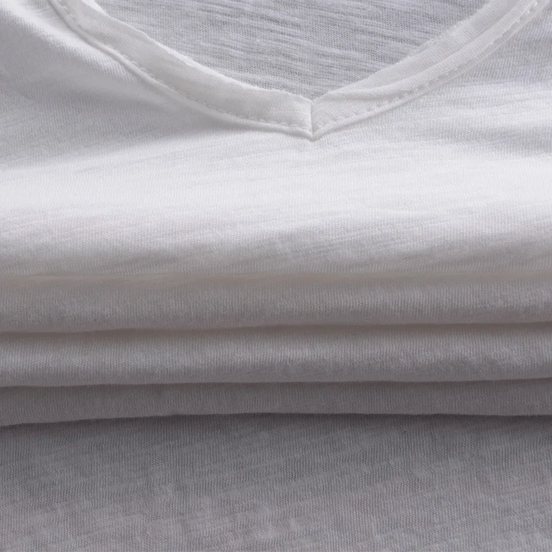 Лидер продаж недорогая мужская хлопковая рубашка с v образным вырезом модный