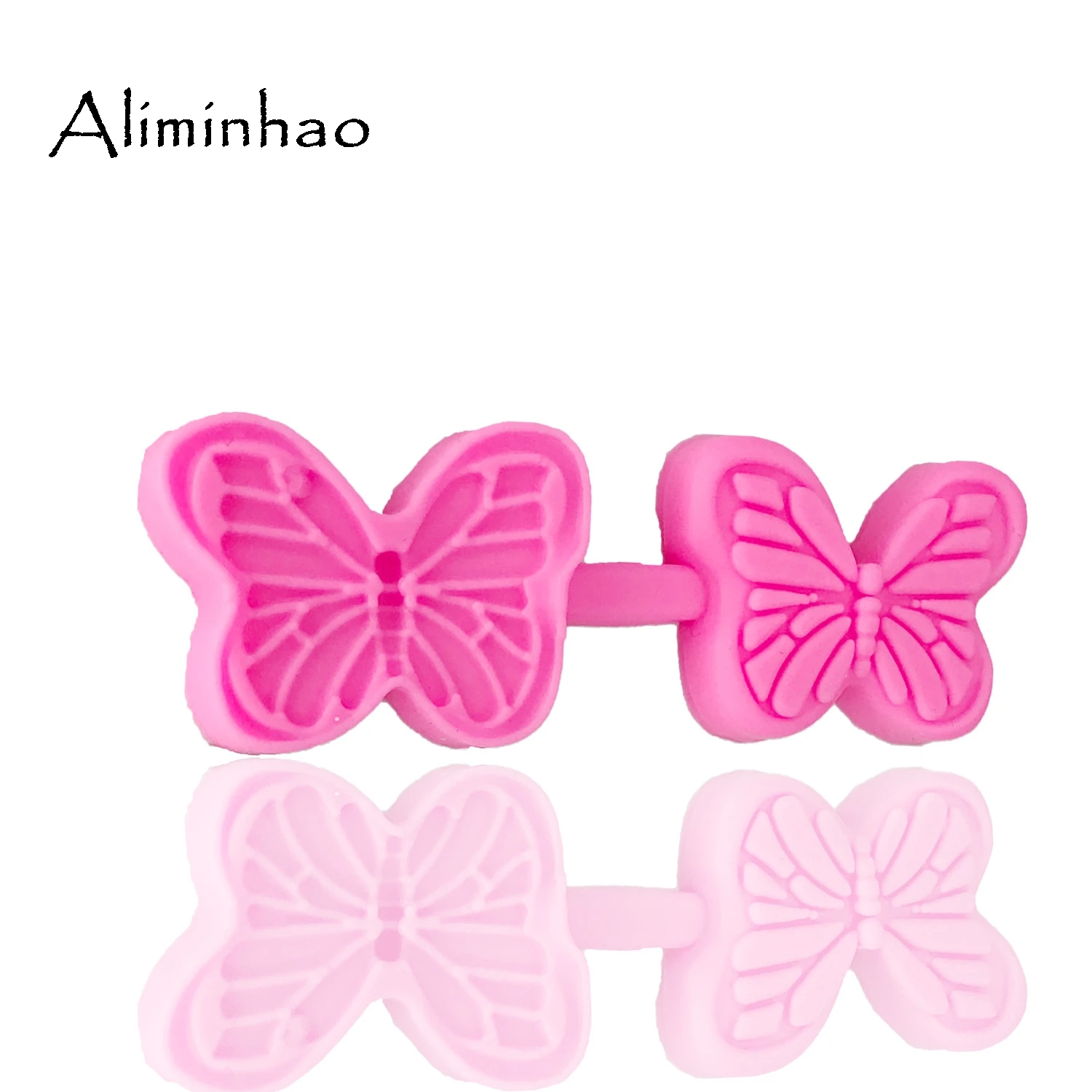 B1365 3D Силиконовая форма в виде бабочки сахарный десертный Candy Chocolate Molds Полимерная