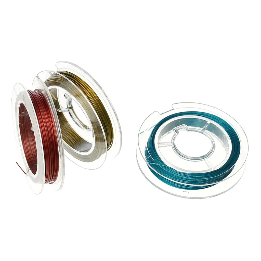 DoreenBeads Стальная Проволока Бисероплетение Провода Шнура Резьбы Вкривь и Вкось 0.45