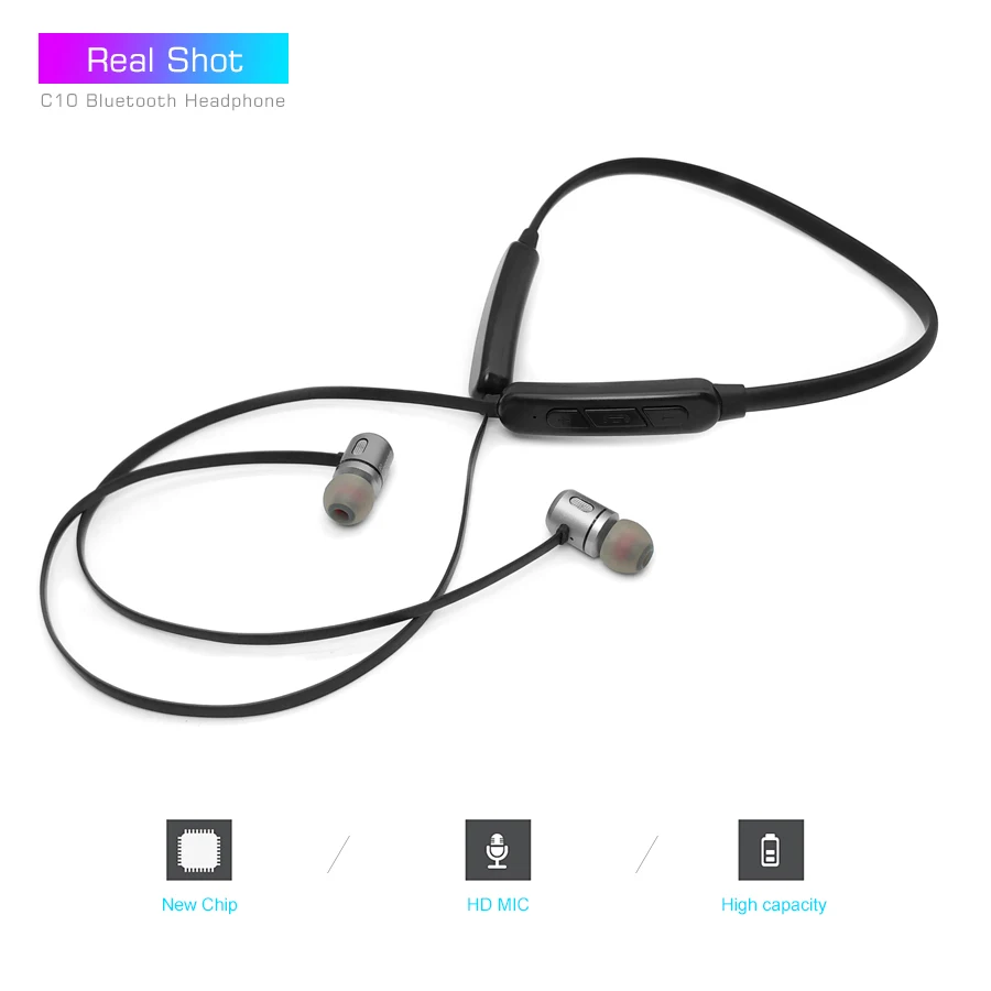 Беспроводные Bluetooth наушники CBAOOO BC10 Спортивная гарнитура с подвесной шеей и
