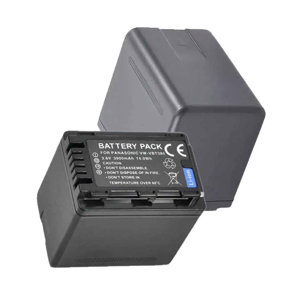 2X 3900mAh VW VBT380 аккумуляторная батарея для камеры Panasonic HC V720 V727 V730 V750 V760 V770