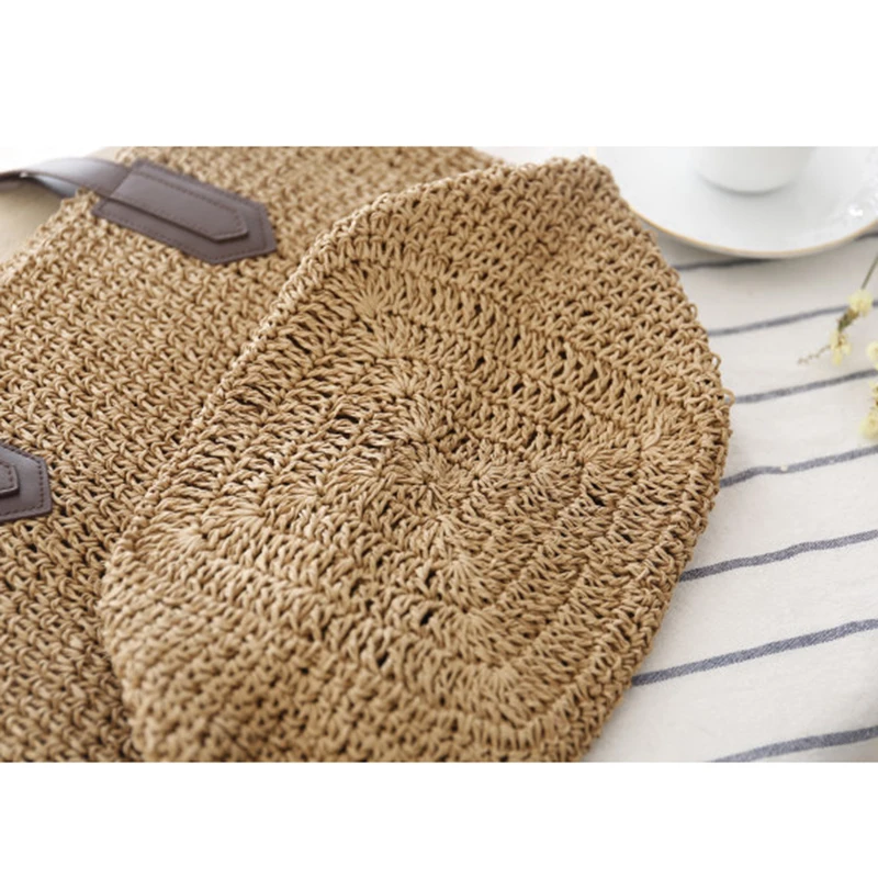 Женская соломенная сумка на плечо пляжная лето 2020 мягкая для отпуска|beach bags women|straw