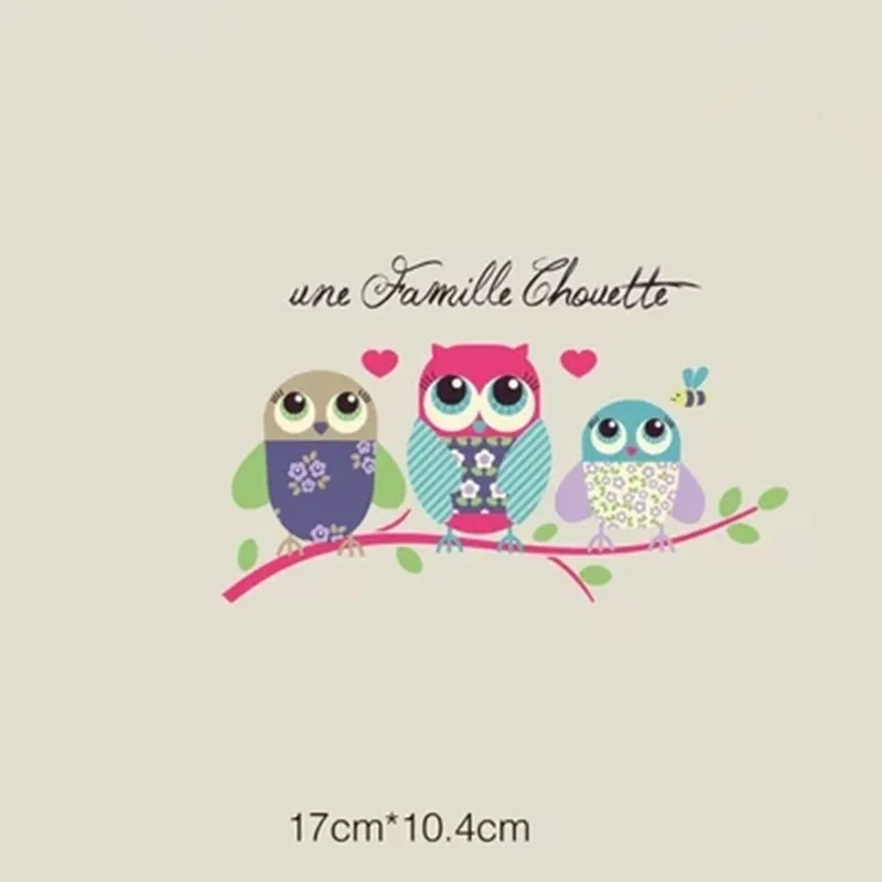 Сова животных теплопередачи для детской одежды нашивки на день рождения