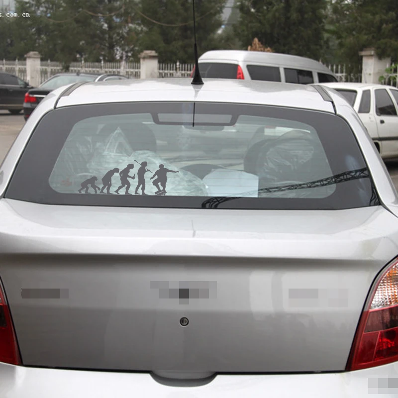 Креативные автомобильные наклейки Эволюция скейтборда индивидуальные