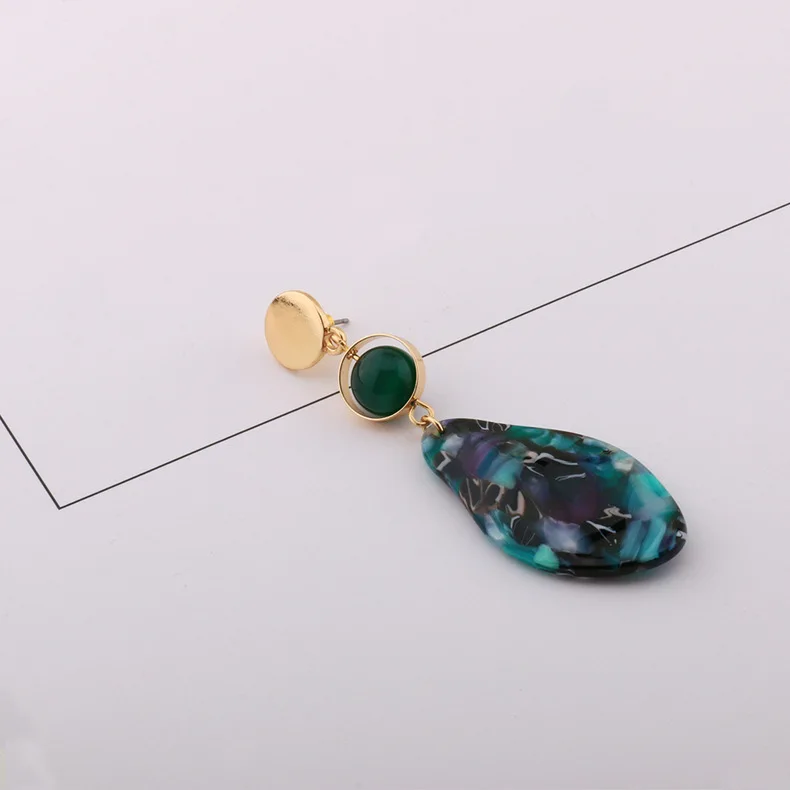 SUMOORL New Fashion Charming Earrings Printed Resin Exaggerated for Women | Украшения и аксессуары