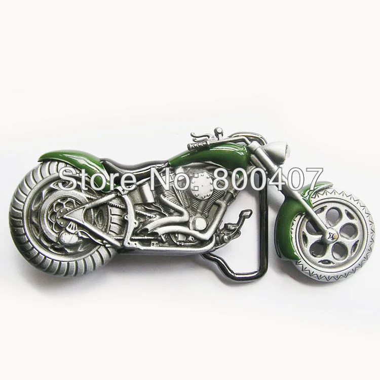 

Wholesale Retail Vintage Green 3D Heavy Metal Motorcycle Rhinestone Belt Buckle BUCKLE-AT072GR In Stock Free Shipping