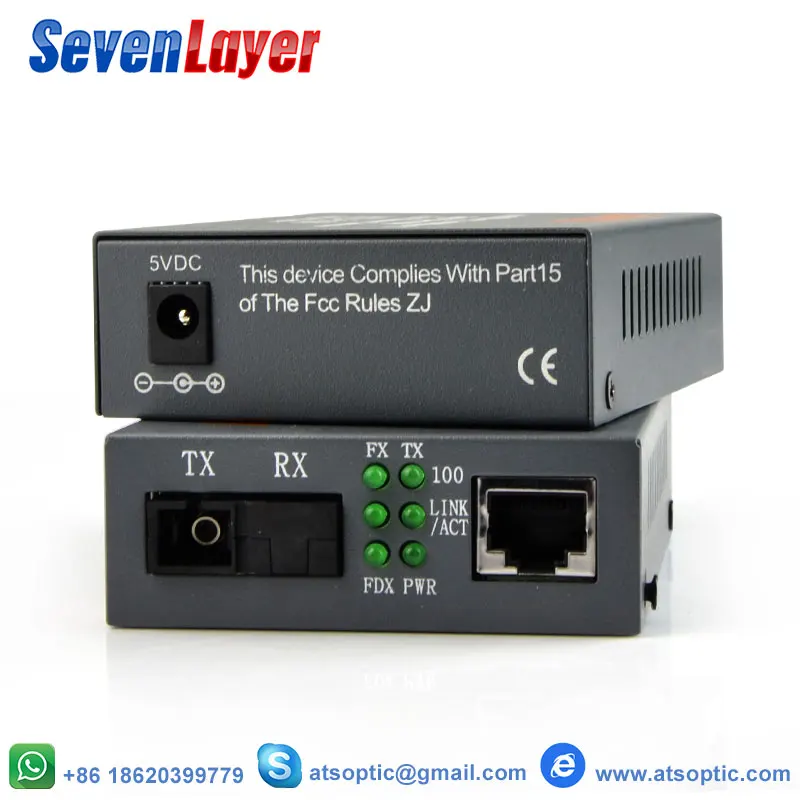 10/100 M Media Converter HTB 3100 Оптическое волокно Fiber Transceiver одного волокна 25 км SC одиночный