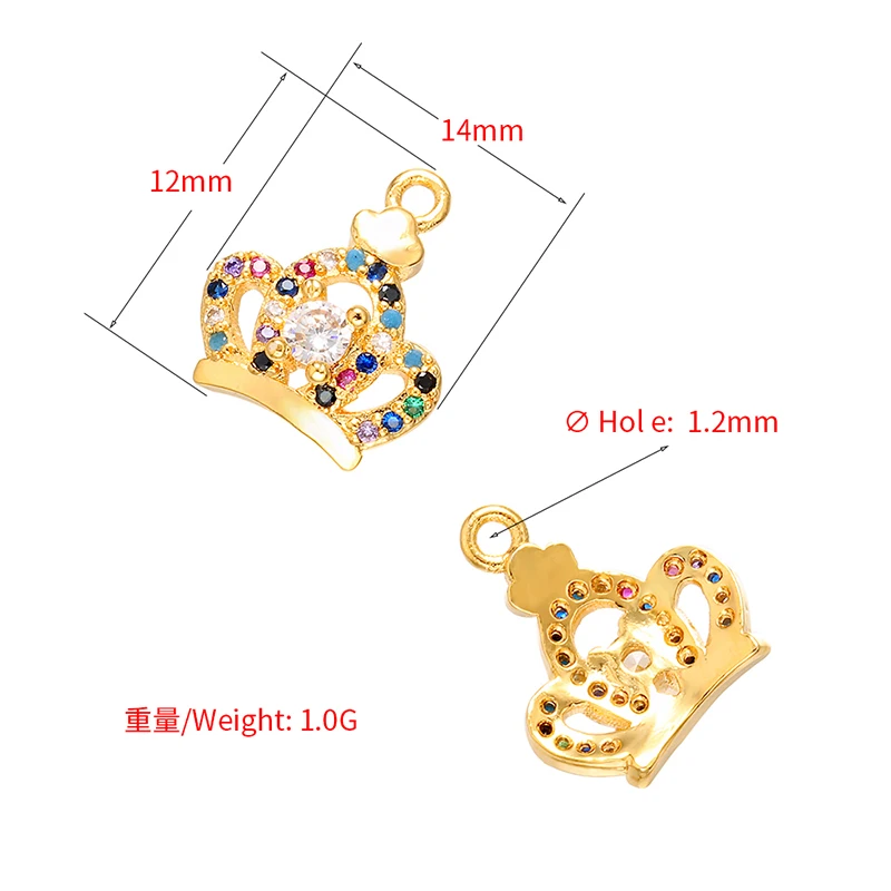 ZHUKOU Высококачественная модная подвеска в виде короны на высоком каблуке для ювелирных изделий Ожерелье Серьги Аксессуары Модель: VS452