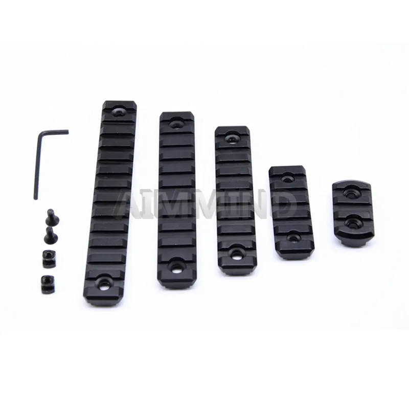AR15 rail aluminum-Black M-Lok 3 5 7 9 11 Слот Пикатинни/Weaver Rail Handguard раздел AR-15 MLOK Handguard 20 мм Пикатинни