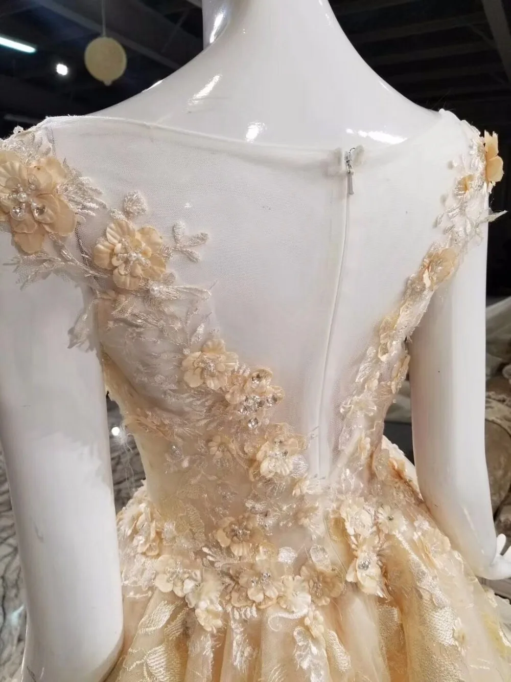 Cloverbridal шампанское Короткие Кружева без рукавов выпускной для девочек-подростков 9th платье Невидимый молния Назад для девочек подростков