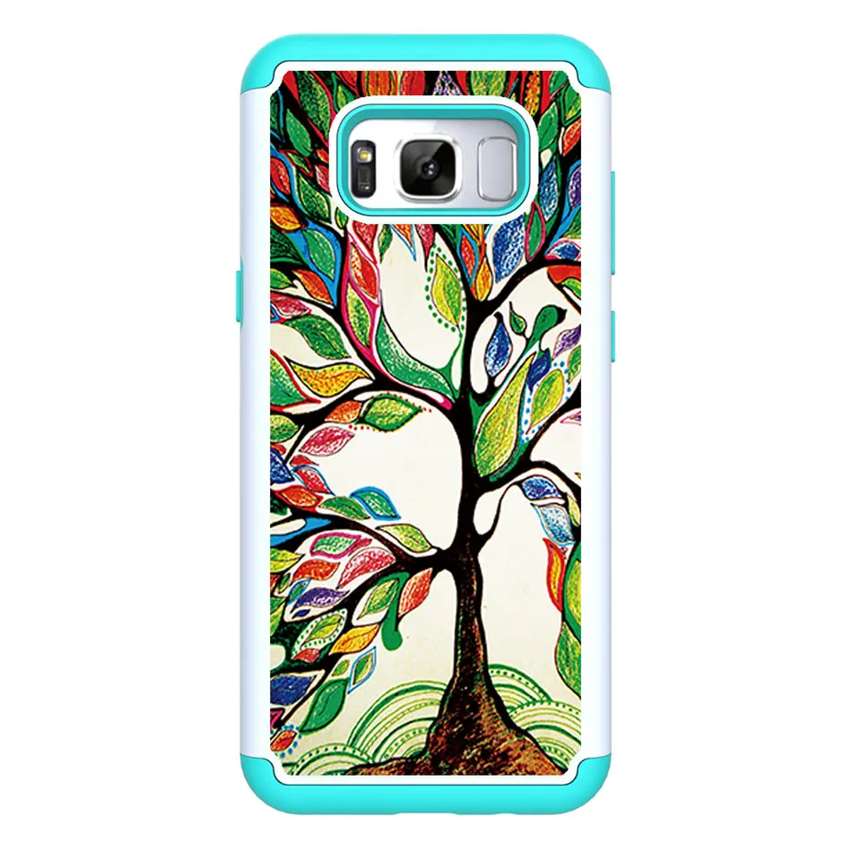 Five Colors Tree Чехол для LG lv3 K10 Stylo 4 5 K30 K40 V50 G8S G8 ThinQ Aristo 2 Plus PC+ Мягкий силиконовый держатель для мобильного телефона чехол Coque P03D - Цвет: Five Colors Tree