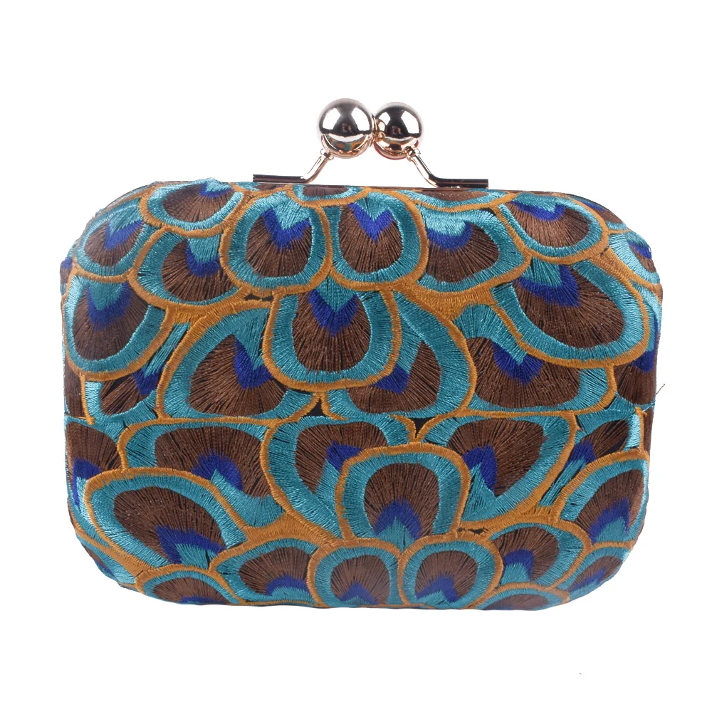 Винтажная Женская вечерняя сумка с вышивкой клатч на плечо сумочка для невесты