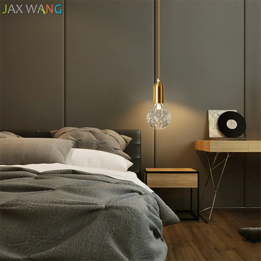 Скандинавские подвесные светильники в стиле пост модерн лампы из хрустального