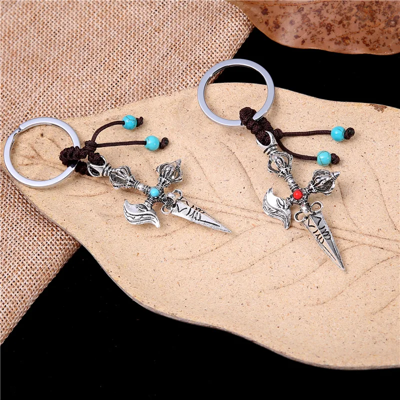 NEIPO креативный тибетский Будда ювелирный брелок с подвесками для ключей