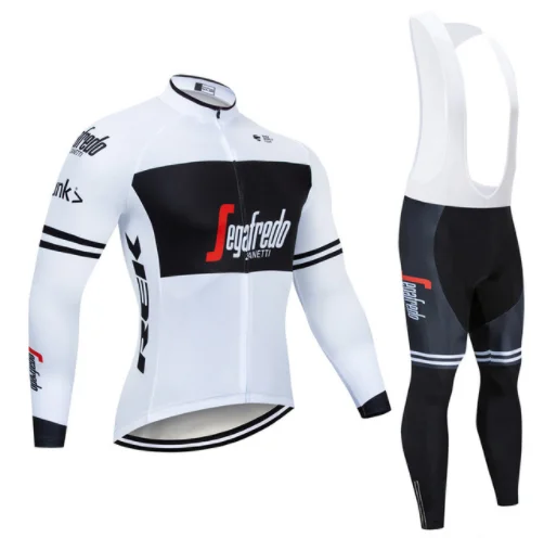 Cycling set Коллекция весна осень новая желтая веломайка с длинным рукавом Мужская Уличная гоночная Треккинговая велосипедная Джерси ropa ciclismo набор - Цвет: Cycling set