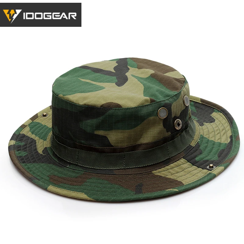 Woodland IDOGEAR в стиле милитари шляпа, камуфляж шапка для спортивных занятий на свежем воздухе Рыбалка Туризм Кемпинг Кепки 3607 - Цвет: Woodland