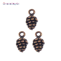40pcs antique copper pendant personal mulberry shape charms jewelry necklace key chain phone accessory 1265mm