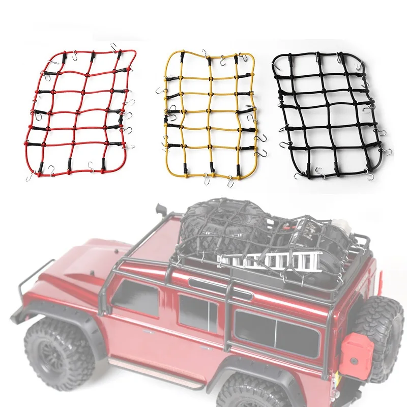 Сетка для хранения на крыше автомобиля с крючками Резиновая лента Axial SCX10 Net D90 RC4WD