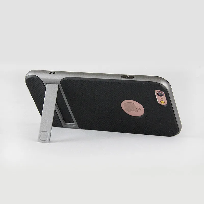 МОДА ромбические текстуры кронштейн Поддержка чехол для телефона для iPhone 6 6s 7 8 Мягкие TPU чехол с откидной ножкой чехол для iPhone 8 плюс 6s плюс XS