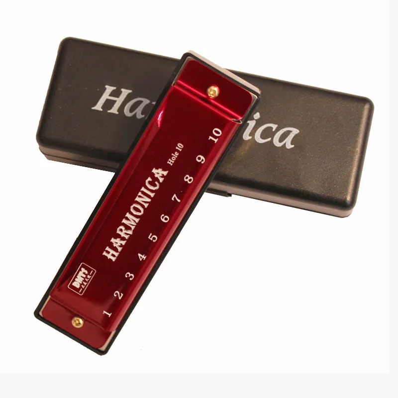 Титановая медная сердцевина 10 hole blues harmonica Студенческая детская ранняя