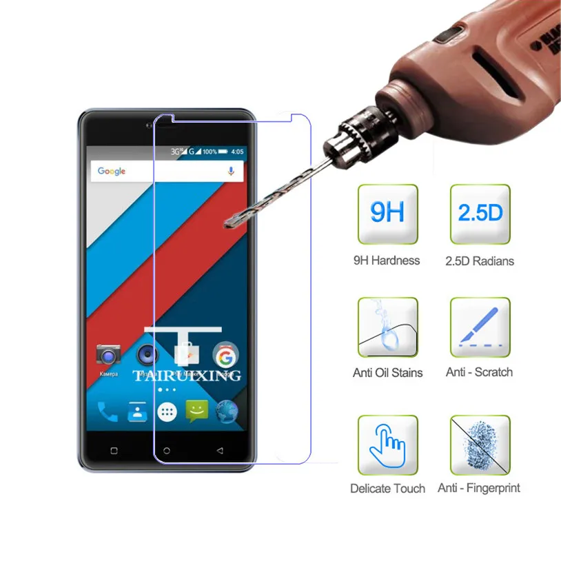 9H закаленное стекло для экрана Highscreen Power Rage Защитная пленка защитное