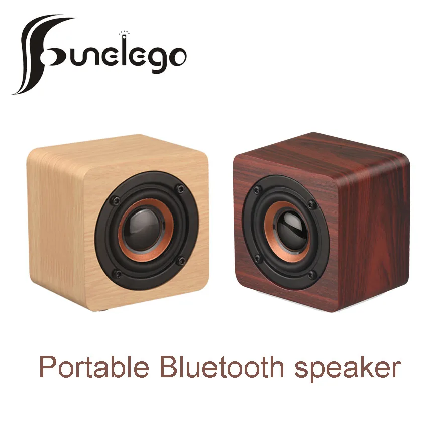 Деревянная Bluetooth Колонка Funelego портативный басовый динамик Беспроводная Hi Fi