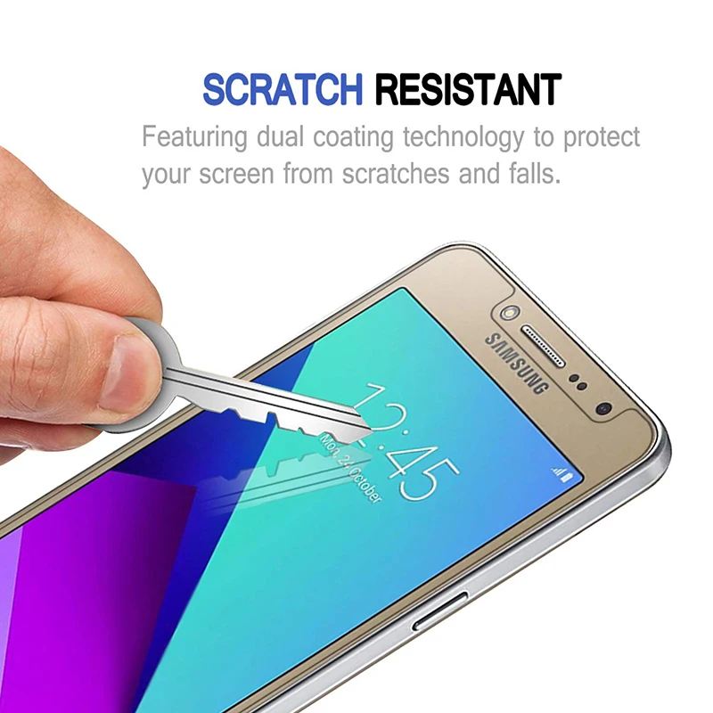 2 шт закаленное стекло для samsung Galaxy J2 Prime защита экрана 9H 2.5D телефон на Защитное стекло для samsung J2 Prime стекло