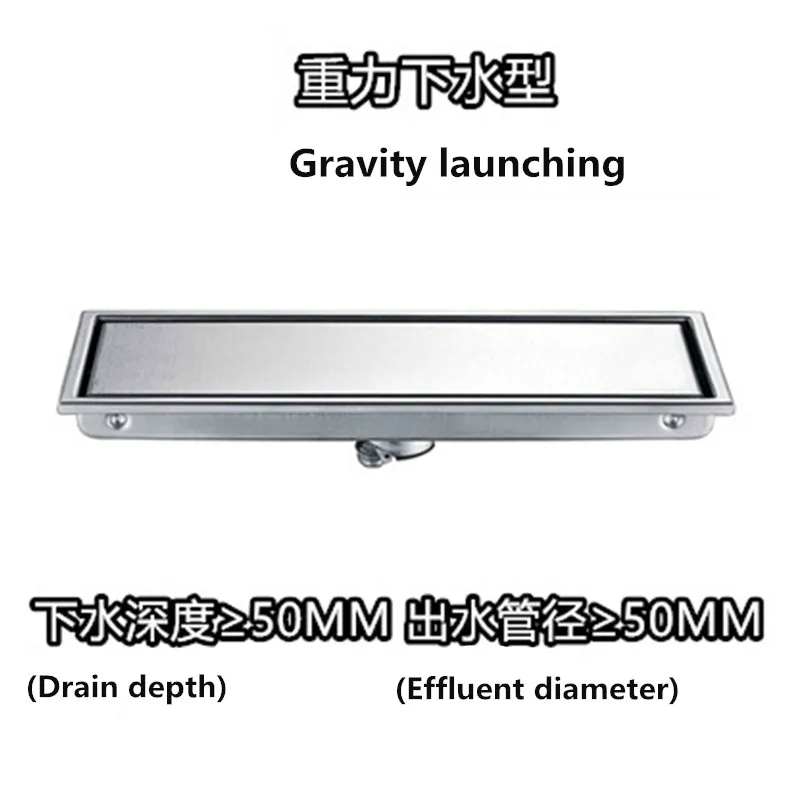 Два варианта нержавеющая сталь ванная пол для душа дренажный Ловец волос 300x110
