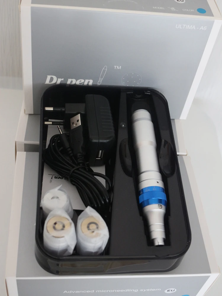 Ultima Derma Pen A6 Permanente Беспроводная и Проводная Электрическая Микро самонаборный штамп терапия микро игла система микрокровотечения