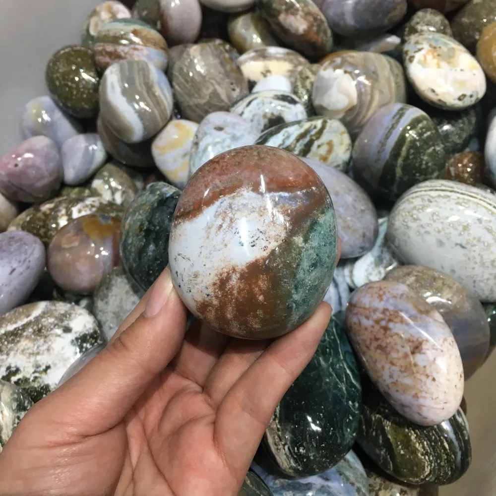 

Натуральные шарики из камня, океанская яшма, образец минеральной руды, агат, кристалл, кварц, украшения для домашнего стола, коллекция рейки