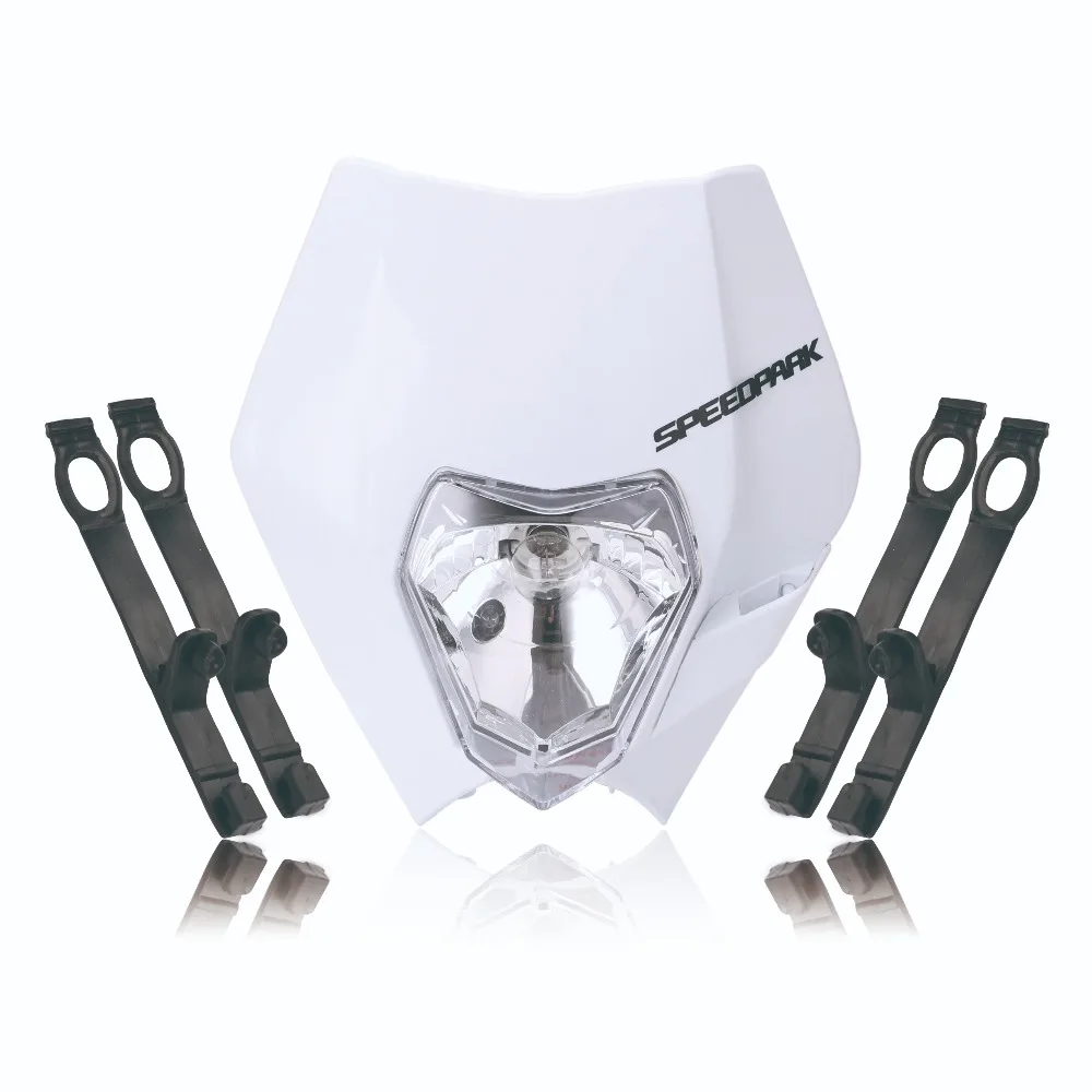 4 color Motorcycle Dirt Bike Motocross Supermoto Universal Headlight Fairing KTM SX EXC