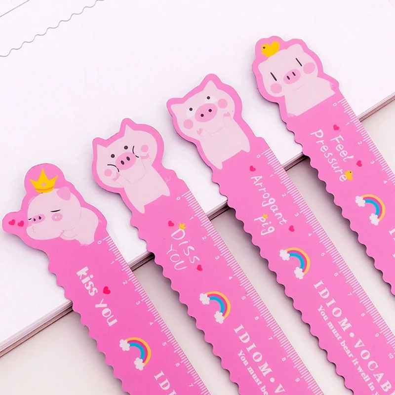 1 шт. Магнитная линейка с единорогом Kawaii Канцелярские товары новинка милые линейки студенческие мягкие дизайнерские линейки набор правил черчения школьные принадлежности