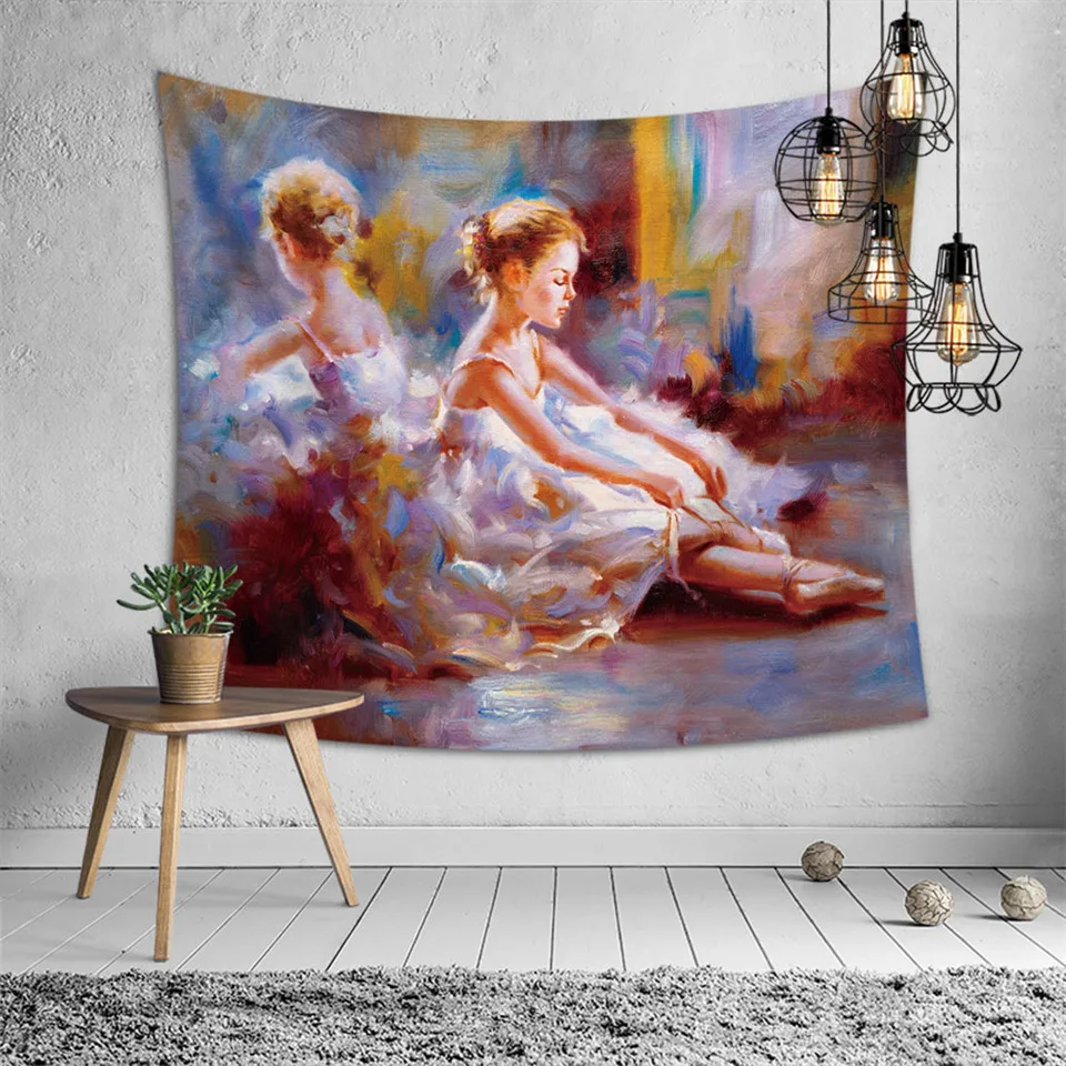 SOFTBATFY балетки гобелены для девочек фон с имитацией изголовья Wall Art покрывало