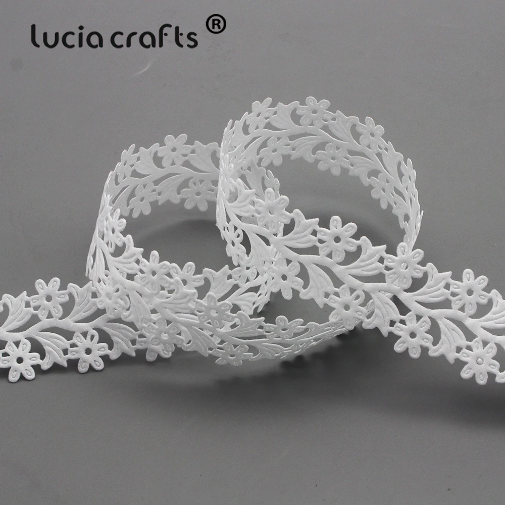 Lucia Crafts 2/12y/партия Цветочная фотография и домашний декор P0603|lace trim|craft laceribbon sewing |
