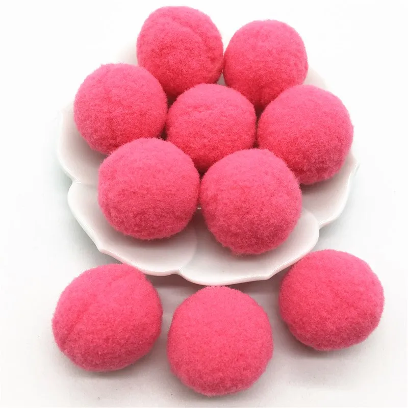 30 мм меховые плюшевые помпоны мягкие для рукоделия сделай сам Свадебный декор